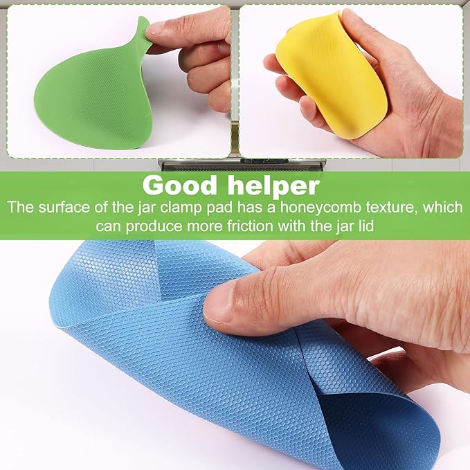 36Pcs Jar Opener Gripper Pads Rubber Jar Gripper for Weak Hands, Multi-function Kitchen Gadget Anti-Slip Coasters Bottle Lid Opener Jar Grippers for Seniors with Arthritis