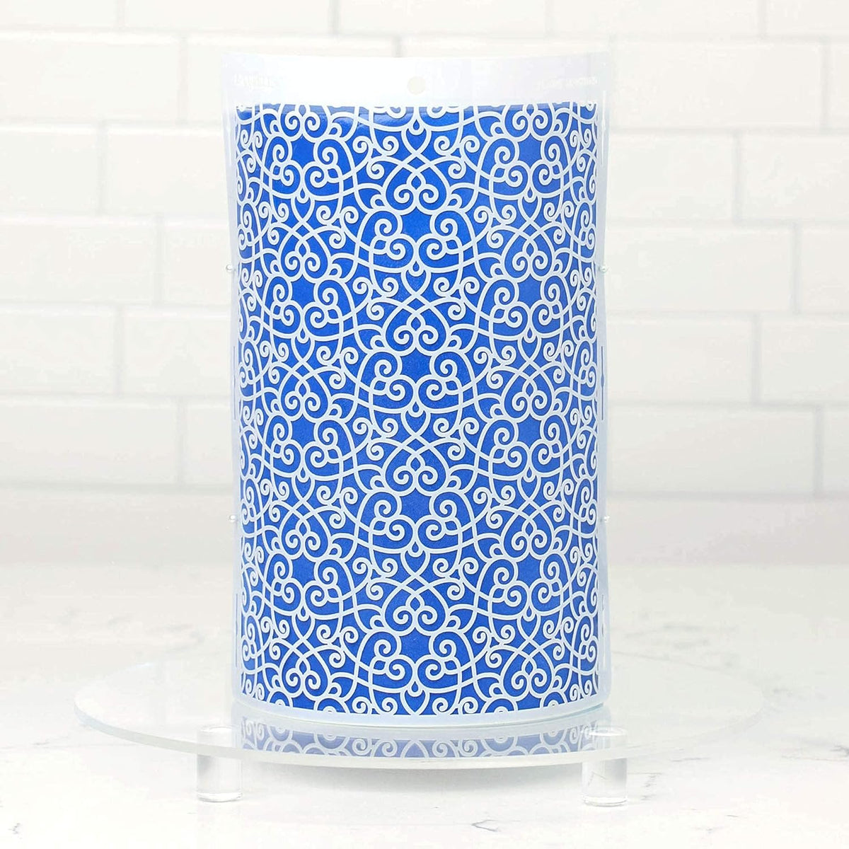 Cake Baking Stencil - Seamless Delicate Pattern for Decorating Tall Double Barrel Cake to Use with Buttercream, Royal Icing, Ganache, Paint, Airbrush (FLAIRE)