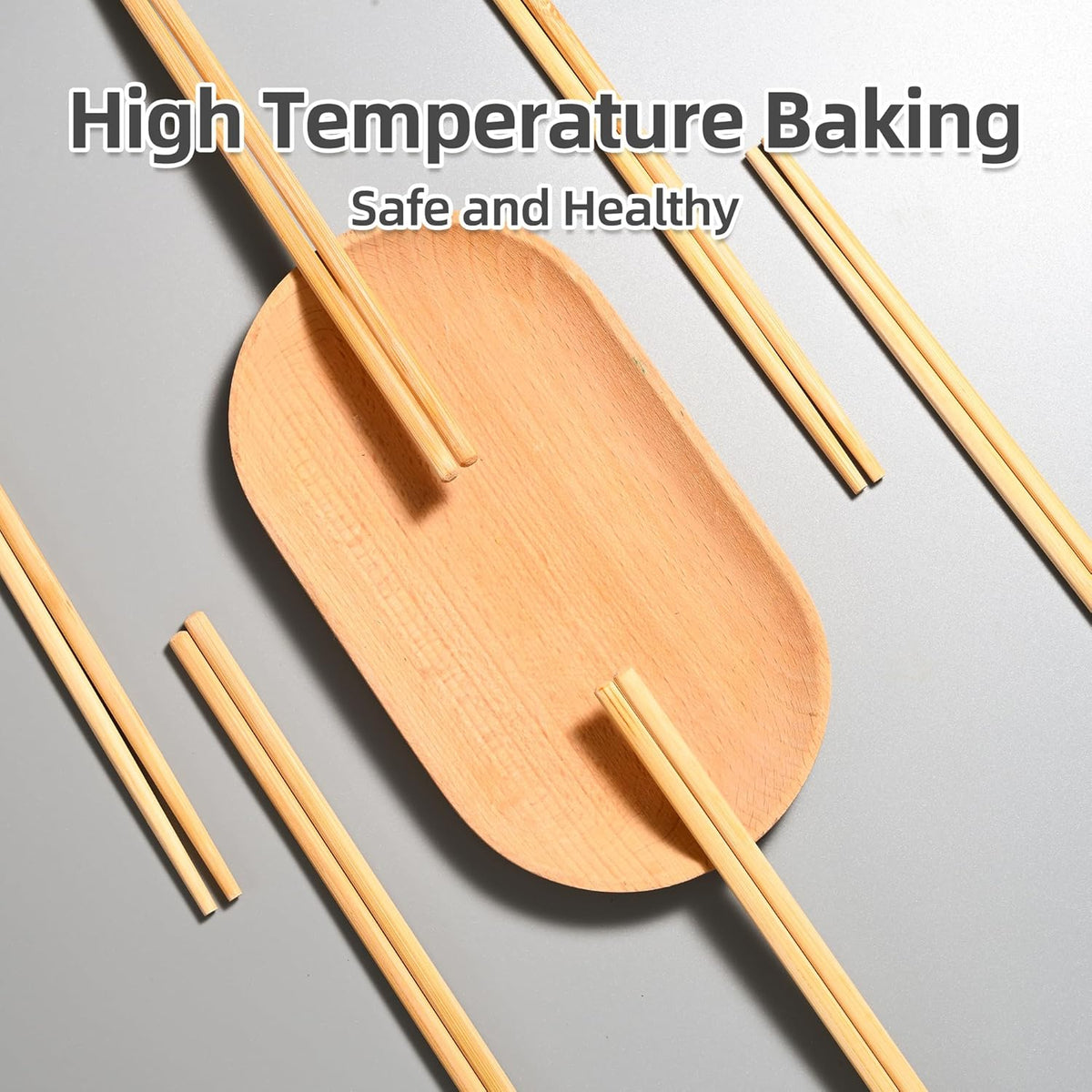 VIWIK 50 Pairs Premium Disposable Chopsticks - Individually Wrapped Natural Bamboo Reusable Chopstick - Japanese Korea Wooden Chop sticks, Portable Individually Wrapped chopsticks, 9 Inch