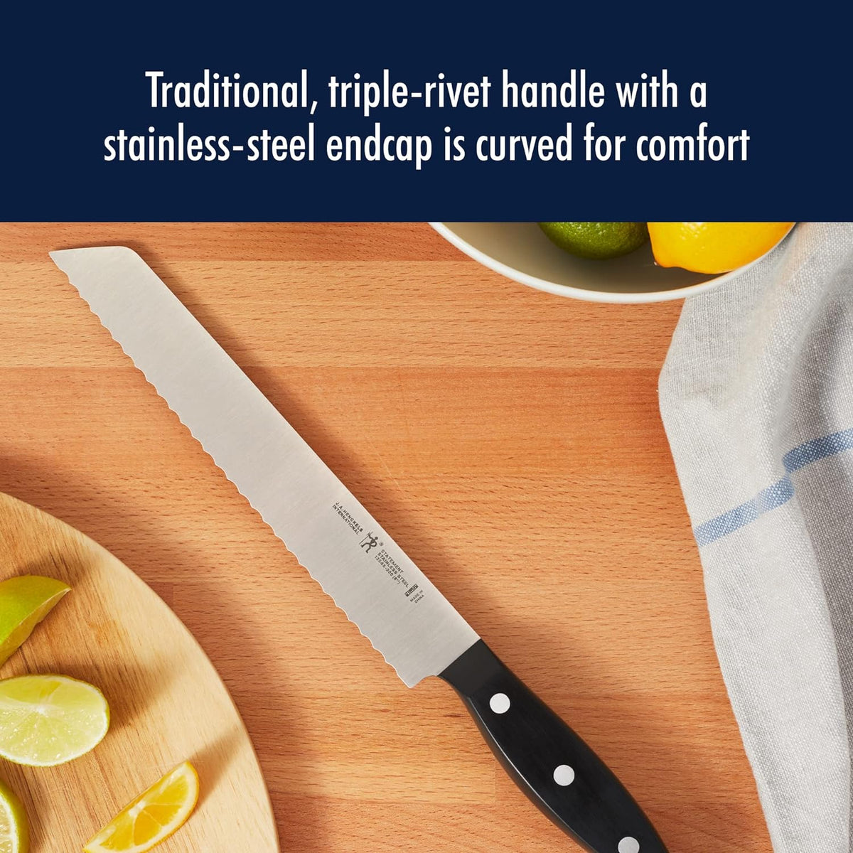 HENCKELS Statement Razor-Sharp 20-Piece Knife Set with Block, With Bonus Sharpener, German Engineered Informed by 100+ Years of Mastery
