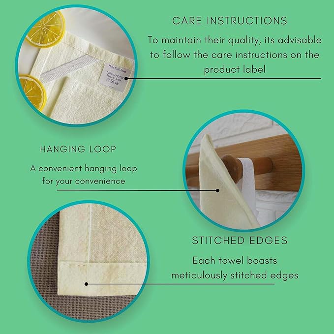 Dish Cloths Cotton| Dish Towels Absorbent and Lint Free Flour Sack| Dishcloths for Kitchen Washing Dishes| Fast Drying Dish Rags| 12 Pack 13 inch x 13 Inch Natural