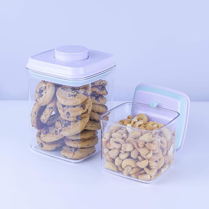 Bop Top | Airtight Meal Prep Containers with Lids | Food Storage Container Sets | Snack and Overnight Oats Fridge Organizer | Pantry and Kitchen Organization