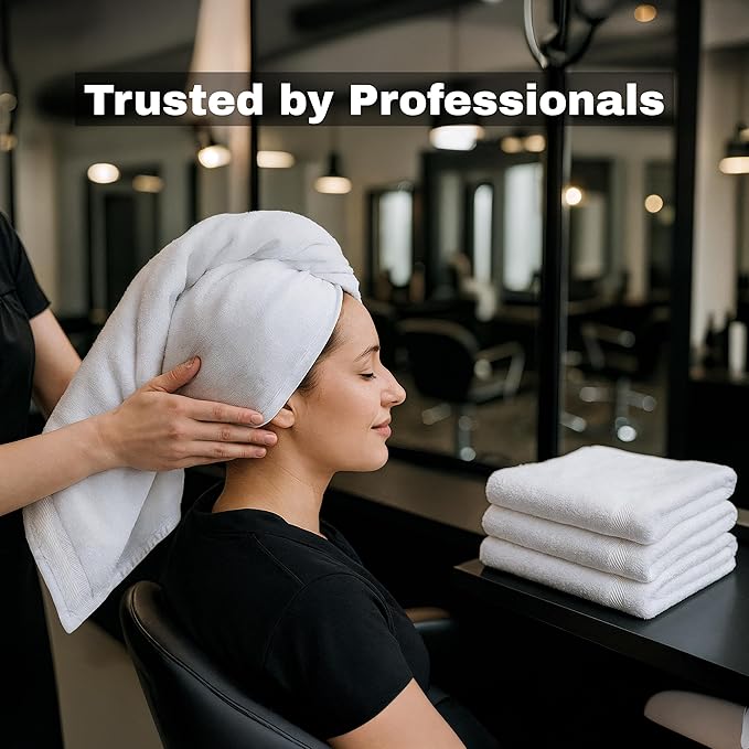 JMR Bulk-Friendly Essentials - Practical Cotton Towels - Economical 22" by 44" Multi-Purpose Towel - Absorbent, Quick-Drying, Soft, Lightweight - Ideal for Pool, Gym, Spa (White) - 36 Pack