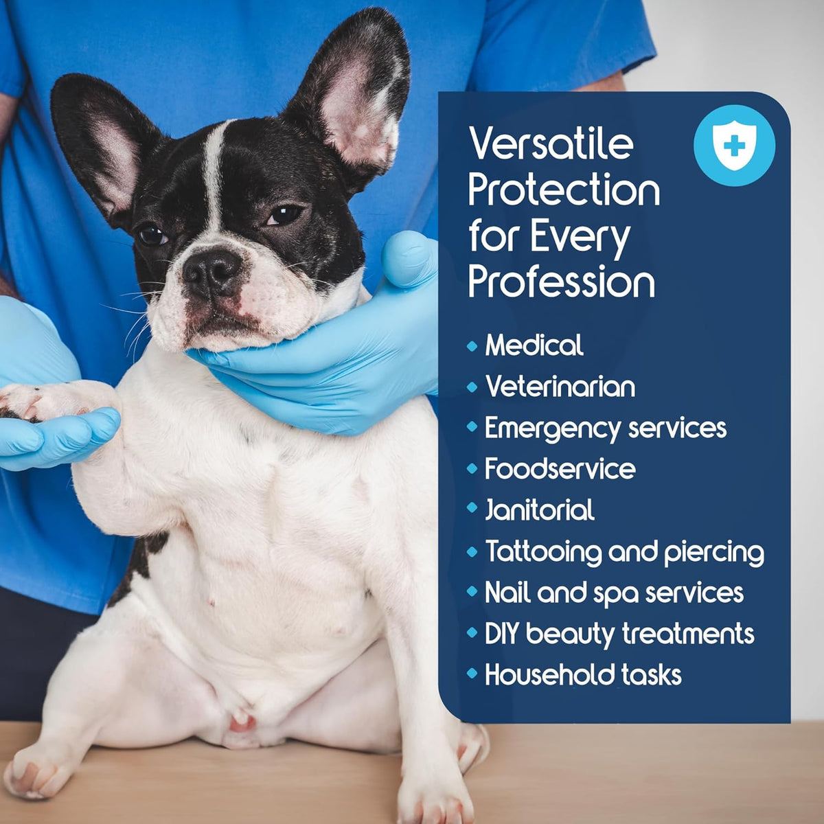 Inspire Nitrile-Vinyl Blend Exam Gloves - Disposable, Latex Free, Medical, Multipurpose for Cooking