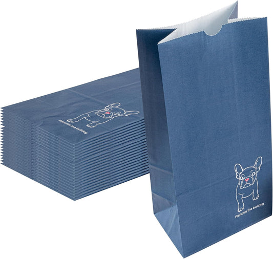 Restaurantware Bag Tek 8 LB Disposable Lunch Bags 100 Sturdy Take Out Bags - Flat Bottom Great For Restaurants Cafes And Bakeries Frenchie Paper Popcorn Bags Versatile For Grocery And More