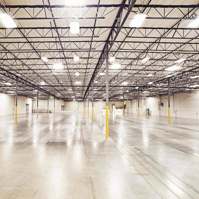 Lightdot 2FT LED High Bay Shop Lights, 100-277V 【Driver Equipped, 5 Years】 200W 28000LM [Eqv. 800W MH/HPS] 5000K Diamond Diffusion Linear Hanging Light for Warehouse -ETL Listed, 4Pack