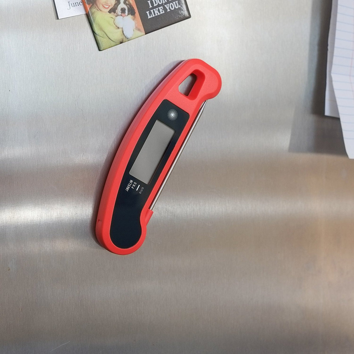 Lavatools Javelin® PRO Duo Ultra-Fast 2-Second Professional Digital Instant Read Meat Thermometer for Grill and Cooking, Auto-Rotating Backlit Display, IP65 Water Resistant, NSF Certified – Maize