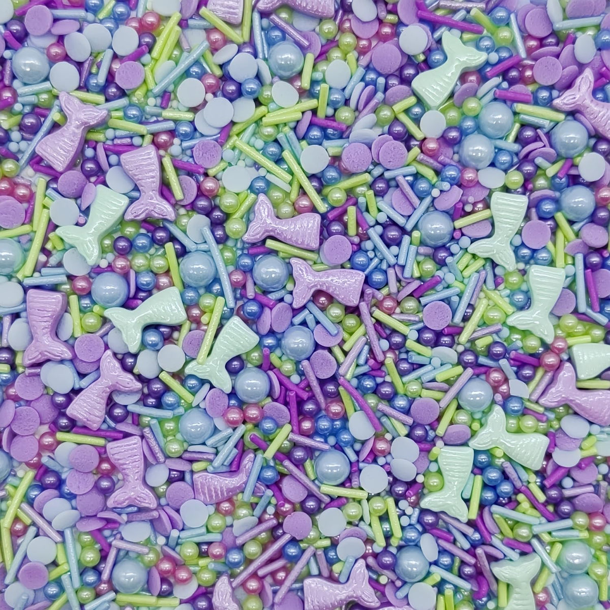 Fishtails Sprinkles Candy Mix Size Edible Pearls Cake Decorations Cupcake Toppers Cookie Decorating Perfect for Wedding Party Valentine Halloween Christmas Supplies 4.58OZ