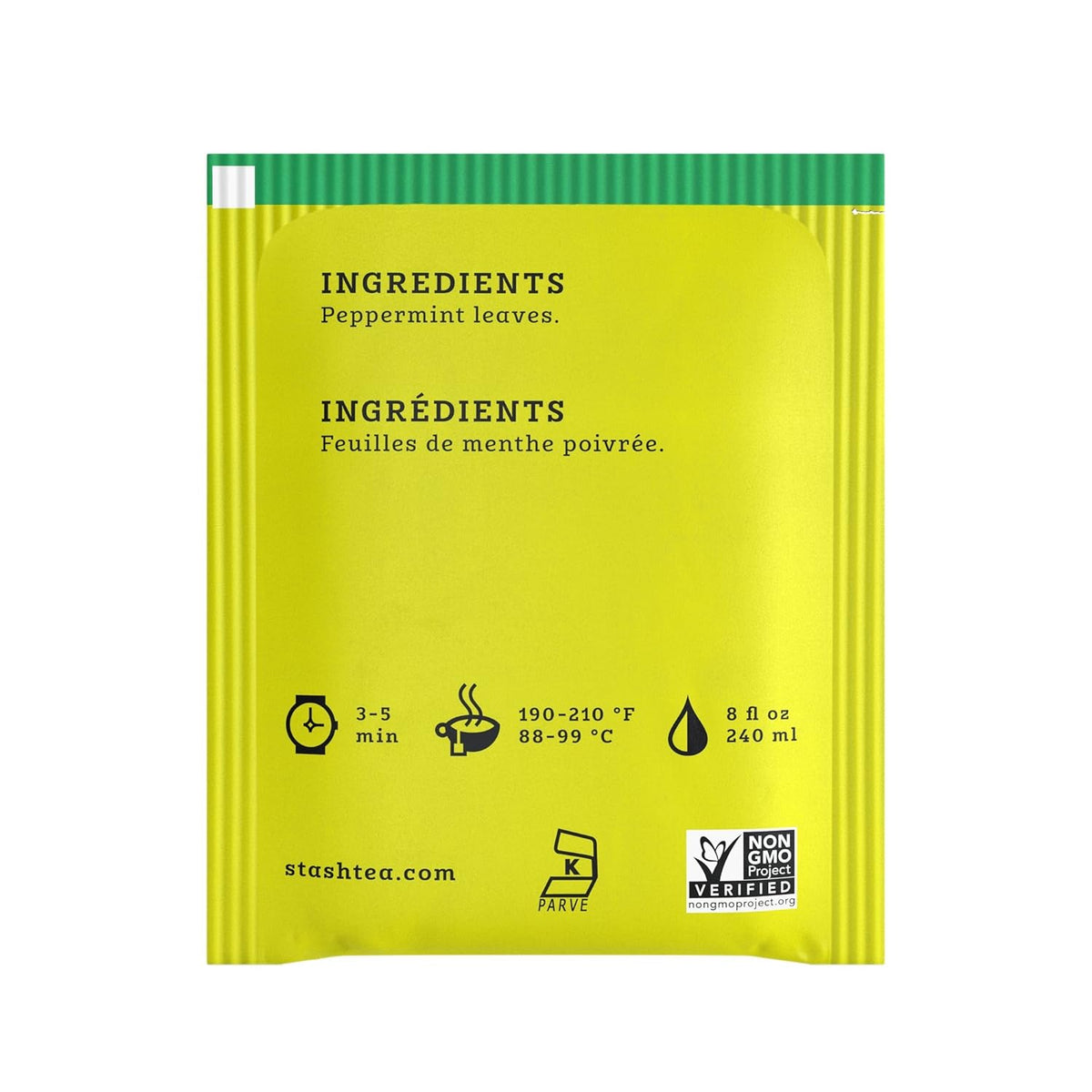 Stash Tea Peppermint Herbal Tea, 6 Boxes of 30 Tea Bags Each (180 Tea Bags Total)