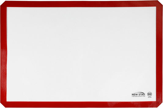 New Star Foodservice 36596 Commercial Grade Silicone Baking Mat Non-Stick Pan Liner, 17 x 25 inch (Full Size)