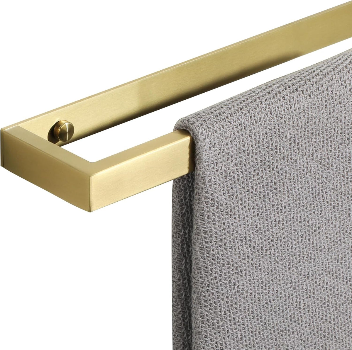 Alise Bathroom Towel Bar, Self Adhesive Hand Towel Holder, Two Usage Methods, 304 Stainless Steel Gold Towel Bar, Wall Mount Bath Towel Rack 12 Inch, GJF030-G