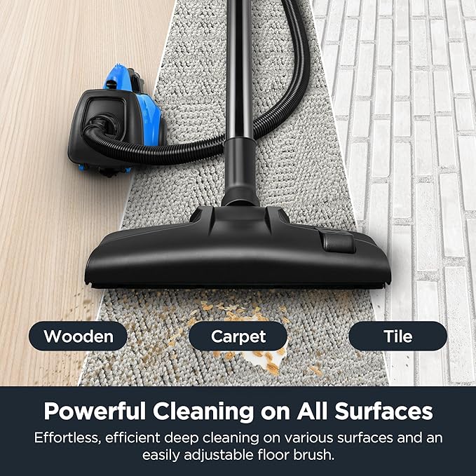 Eureka Bagged Canister Vacuum Cleaner, 3670H w/ 2bags, 3670h-blue