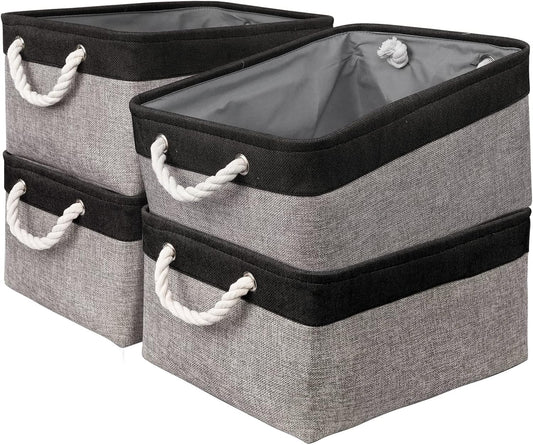 Storage Bins, Storage Cubes Storage Containers for Organizing with Handles for Organizer Bins (15.7 x 11.8 x 8.2 inches)