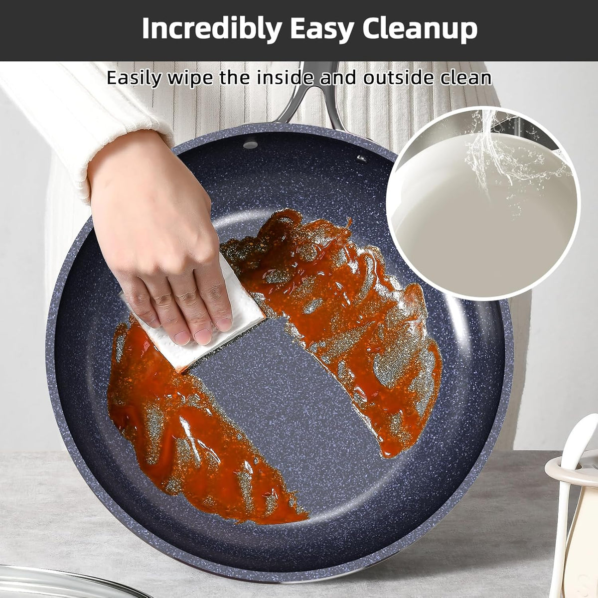 Nuwave Lux 13pc Forged Lightweight Cookware Set PFAS Free, Healthy G10 Duralon Ceramic Coating, Ultra Non-Stick, Stay-Cool Handles, Works on All Cooktops & Induction Ready