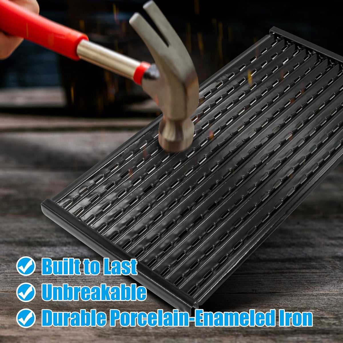 17" Grill Grates for Charbroil Performance TRU-Infrared/Amplifire 2 Burner 463633316 463655621 Gas Grill,Emitter Plates for CharBroil G327-1100-W1 Replacement Parts, 2 Pack