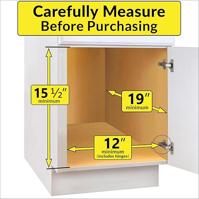 LYNK PROFESSIONAL® SELECT™ Pull Out Under Sink Kitchen Cabinet Organizer - 11.5 in. x 18 inch deep Drawer - Sliding Shelf Organizer and Undersink Storage Shelves - Lifetime Ltd. Warranty – Chrome
