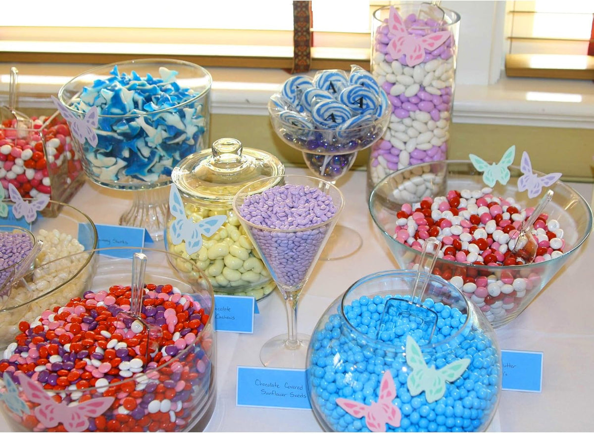 Clear Mini Plastic Acrylic Scoops 24 Pcs | 5.5” Kitchen Scoop | Wedding Desserts | Candy Buffet, Ice Cream, Protein Powders, Coffee, Tea, Flour (24 Pack, 5.5")