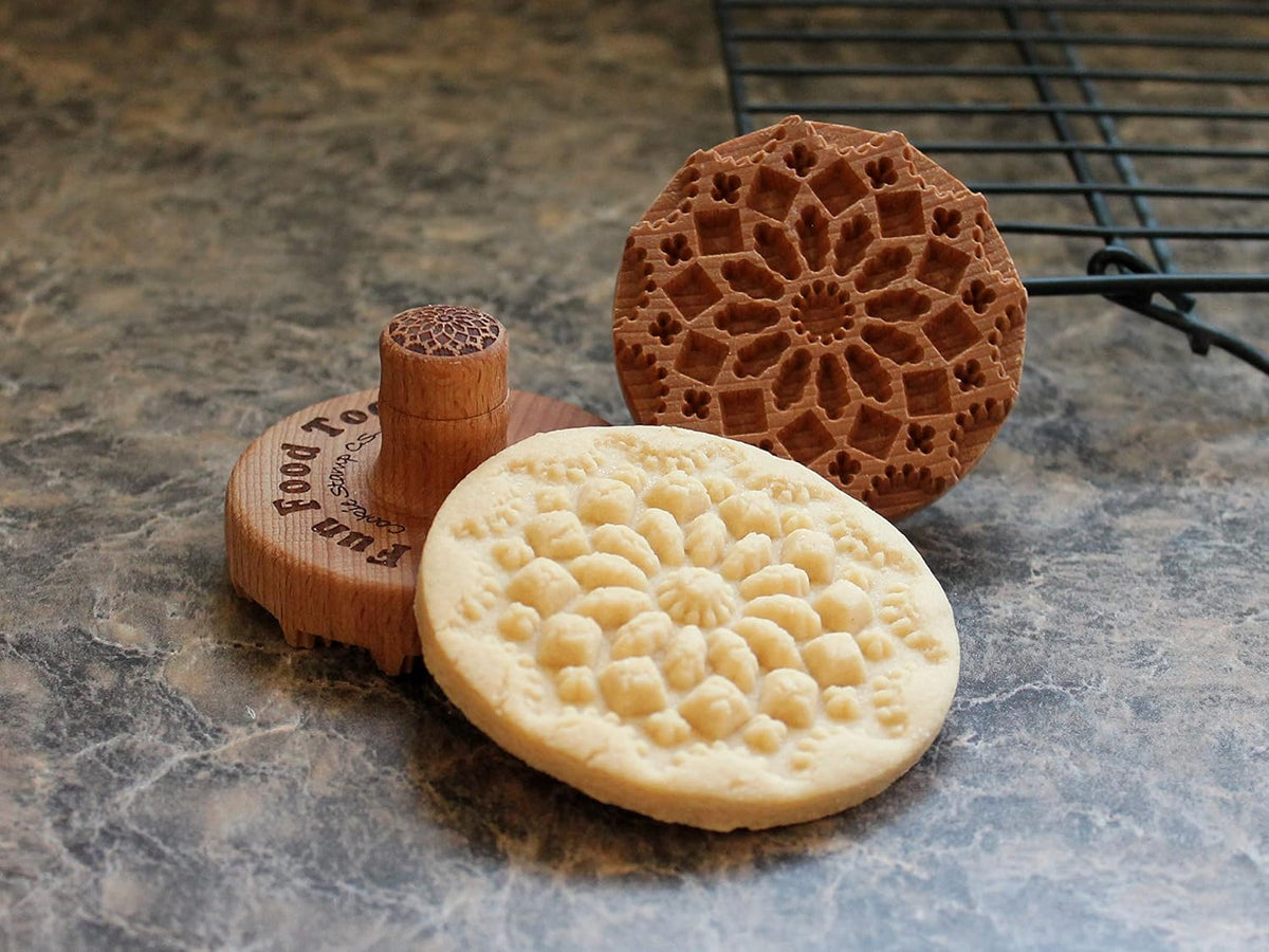Wood Cookie Stamp, 2.5 Inch (Chartres Cathedral CS-056)