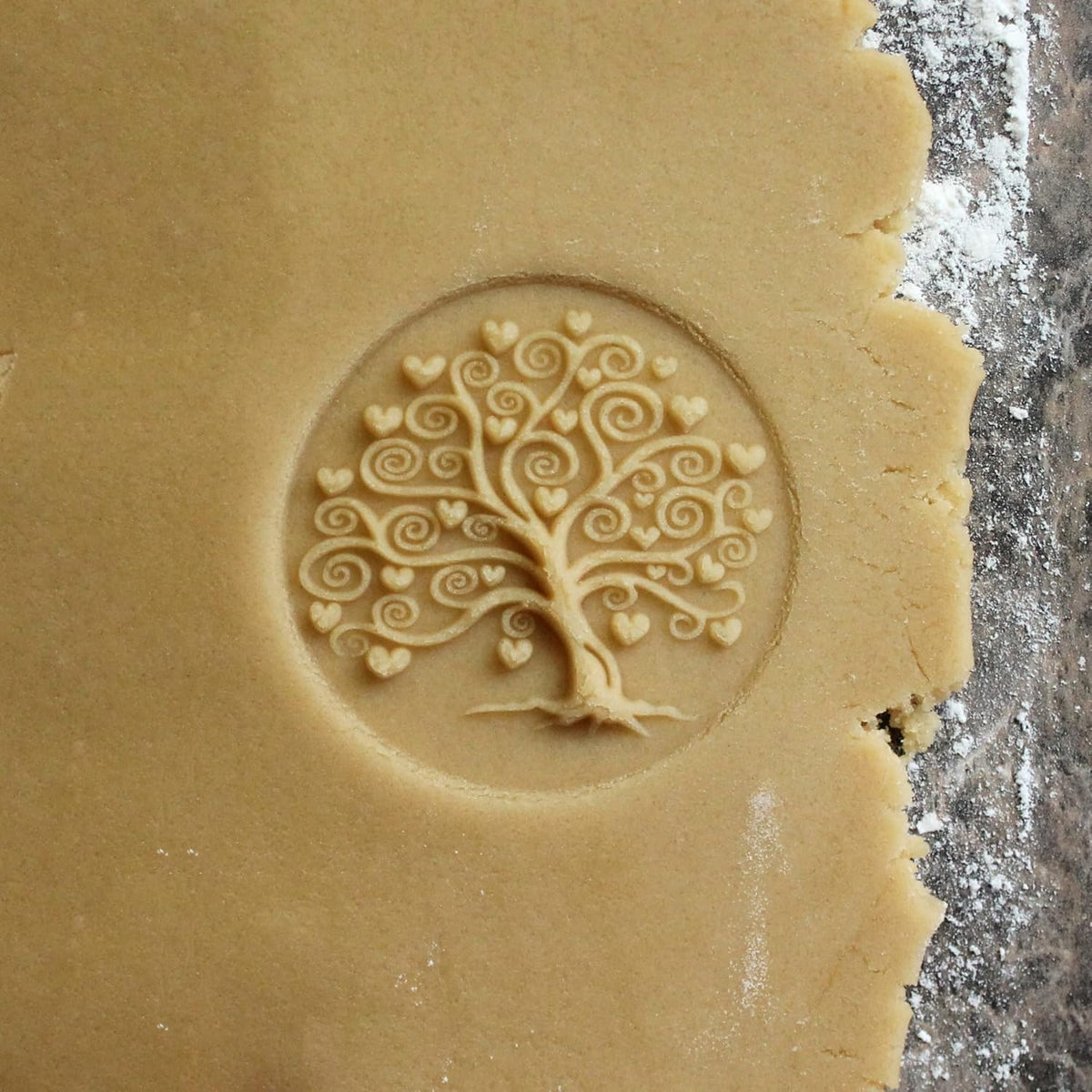 Wood Cookie Stamp, 2.5 Inch (Tree of Love CS-059)