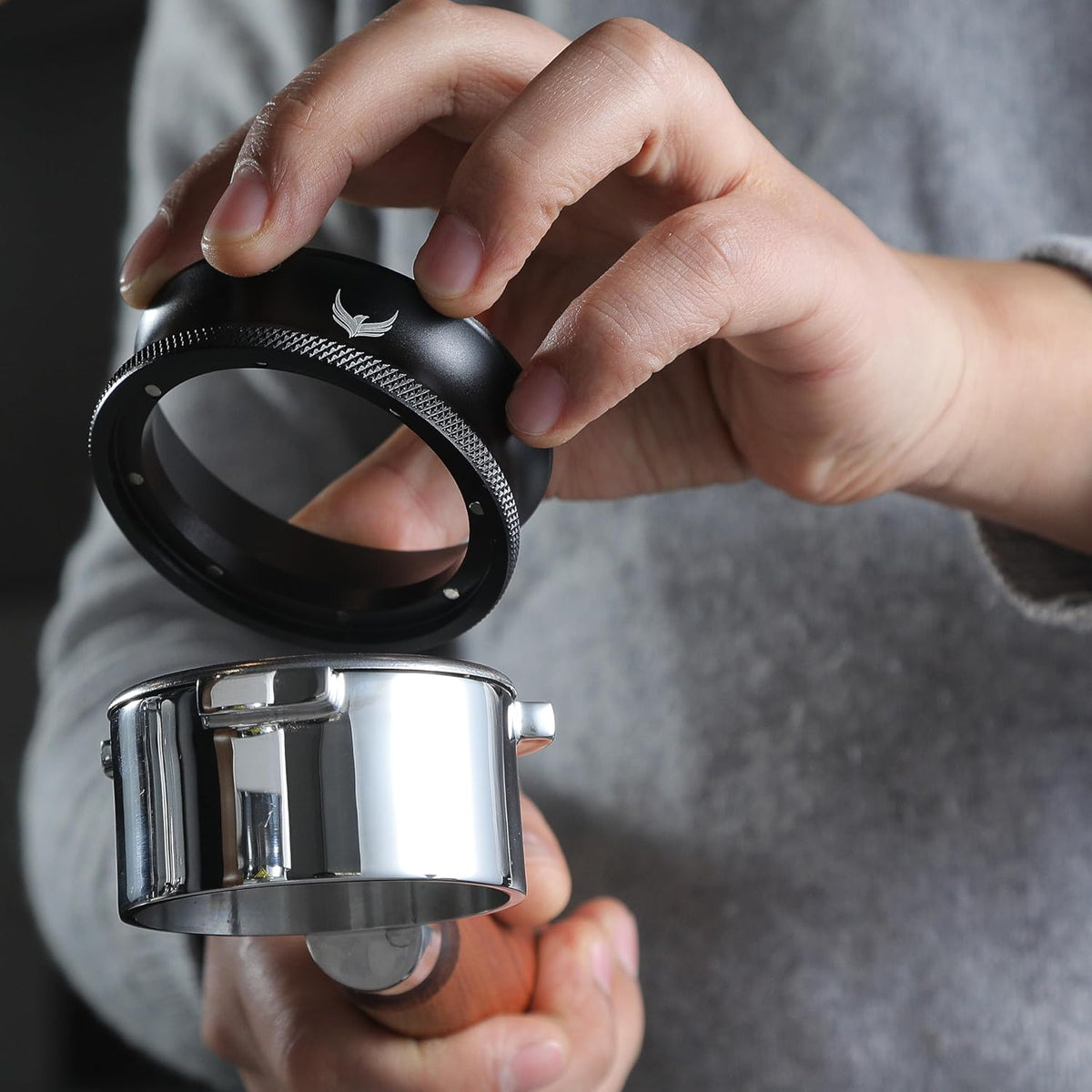 58mm Espresso Tool Kit Coffee Dosing Funnel and Puck Screen Set Inludes Magnetic Portafilter Funnel 58 mm and Puck Filter Barista Tools for All 58mm Espresso Machines