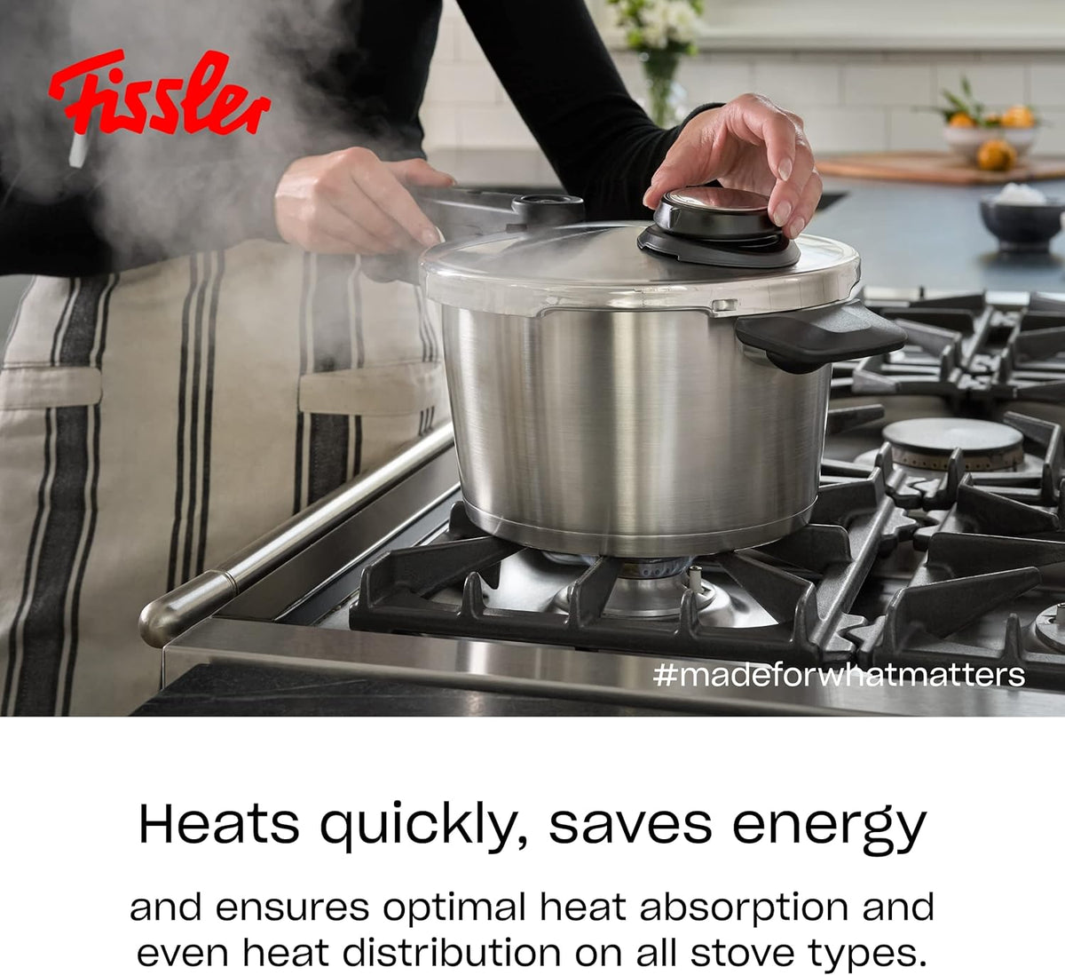 Fissler Vitavit Premium Pressure Cooker and Pressure Skillet Set, 2.6 Quart and 4.8 Quart