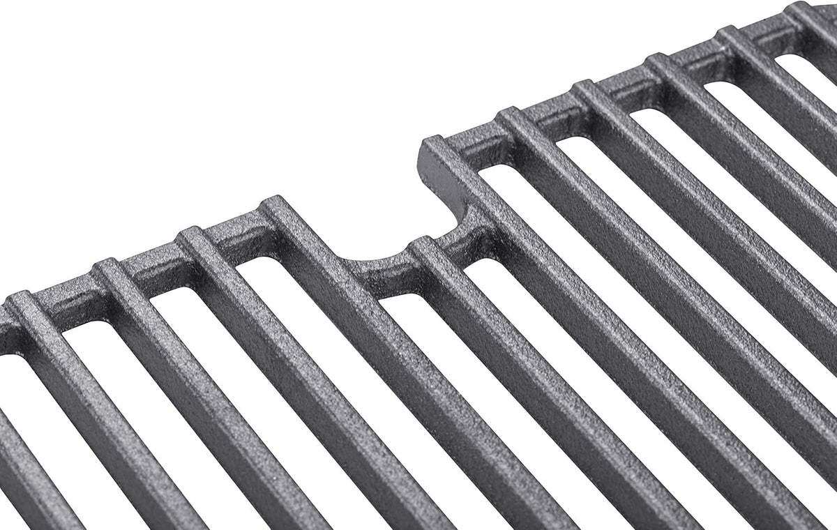 Cast Iron Go Grate (2), 5.8lbs, Rectangular, Heavy, Preseasoned, Non-Stick, Cooking-Grates, Fits Go Anywhere Charcoal and Gas Models