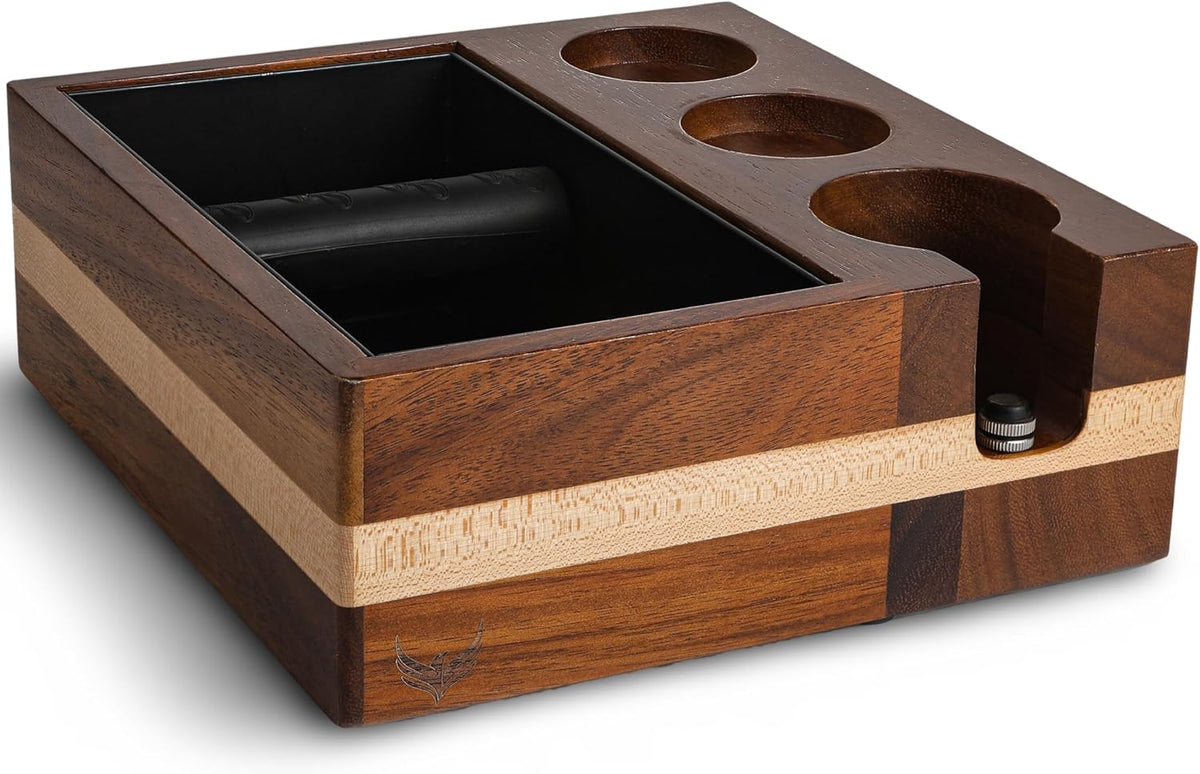 Espresso Knock Box and Tamping Station 58mm Espresso Accessories Organizer Box