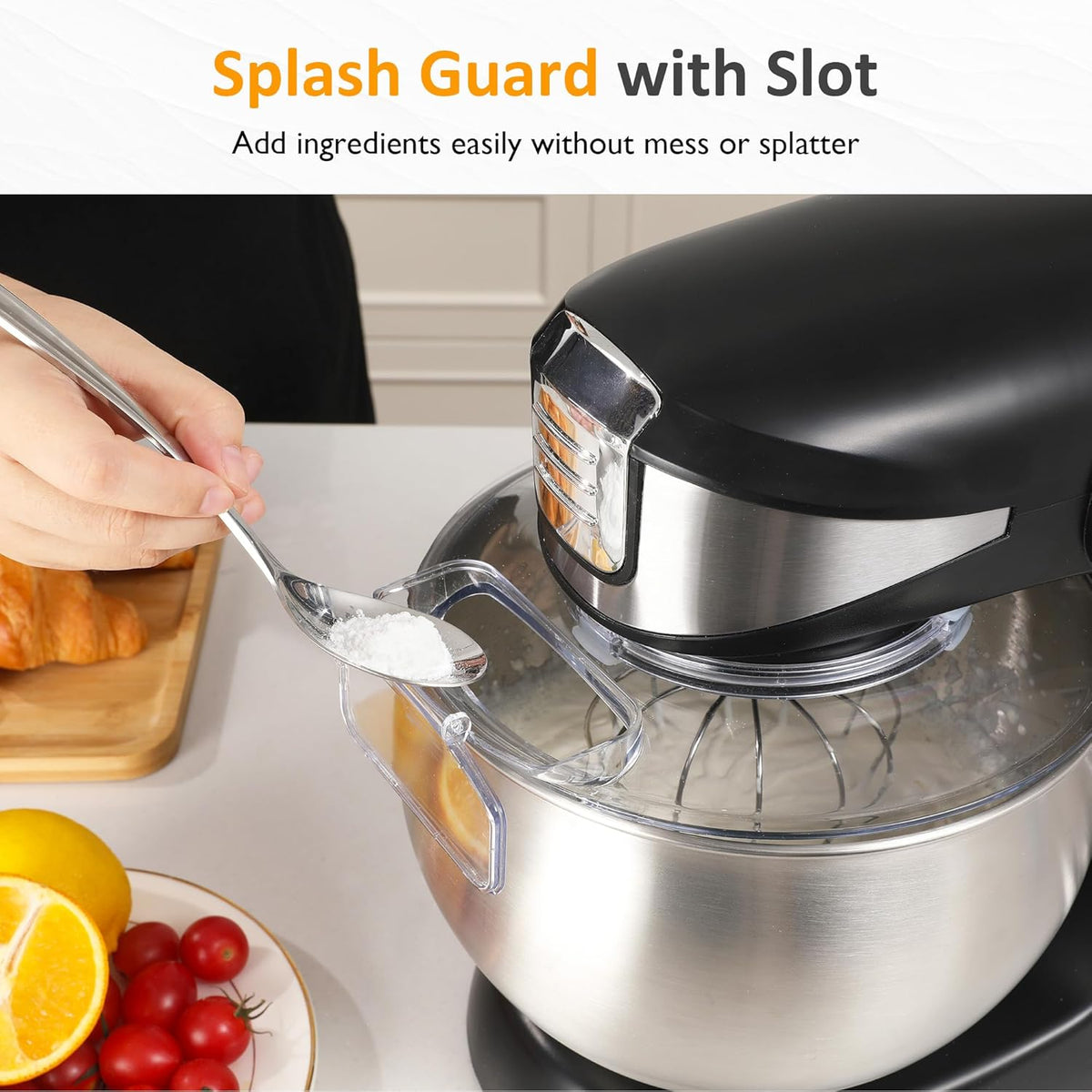 Sunvivi 3-in-1 Multifuctional Stand Mixer: 400W Kitchen Electric Mixer, Tilt-Head, 6.5QT Dough Mixer Machine with Stainless Steel Bowl, Meat Grinder, Juice Blender – Ideal for Baking, Cooking