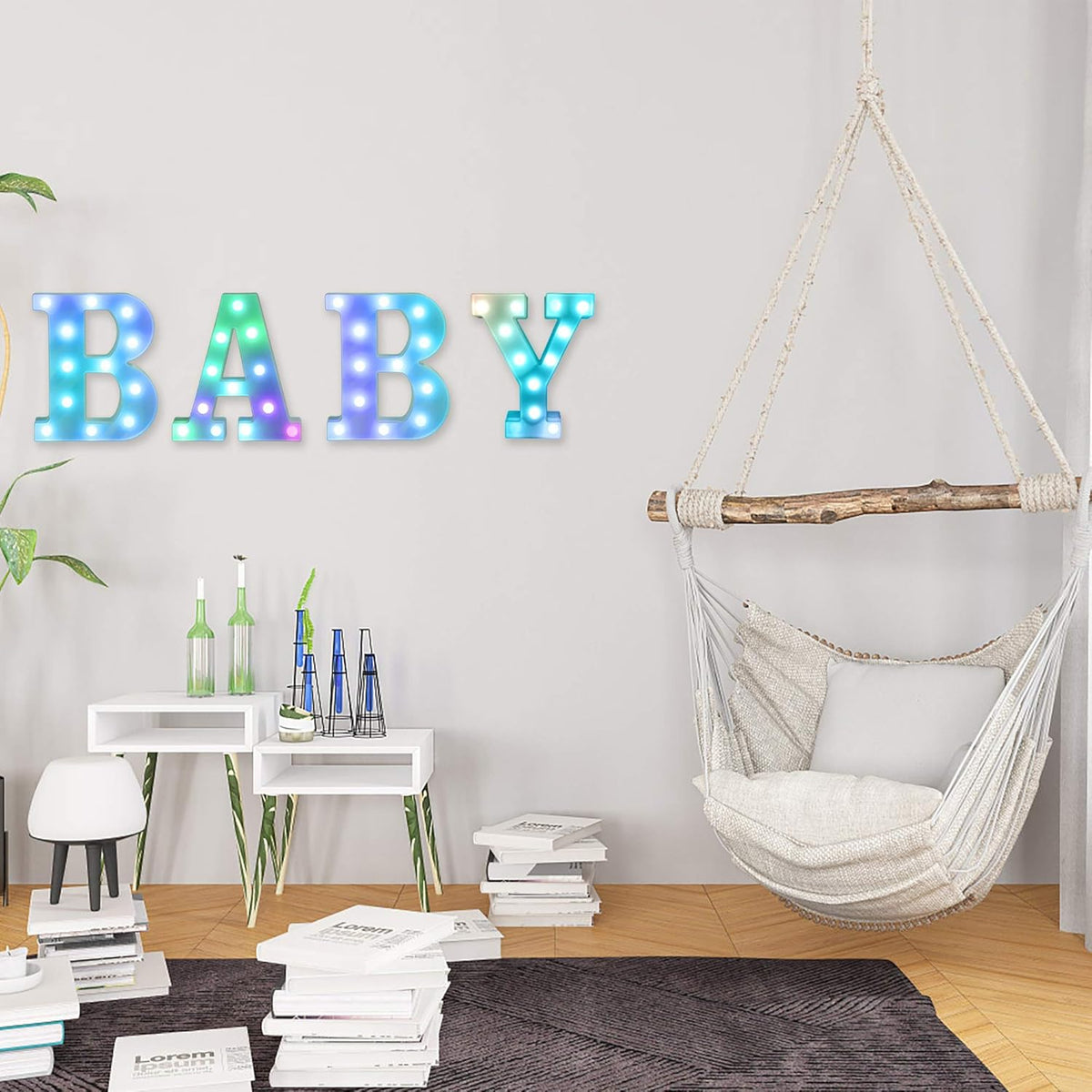 Foaky Colorful LED Number Lights with Remote,Marquee Light Up Number Sign for Night Light Wedding/Birthday Party Battery Powered Christmas Lamp Home Bar Decoration (1)