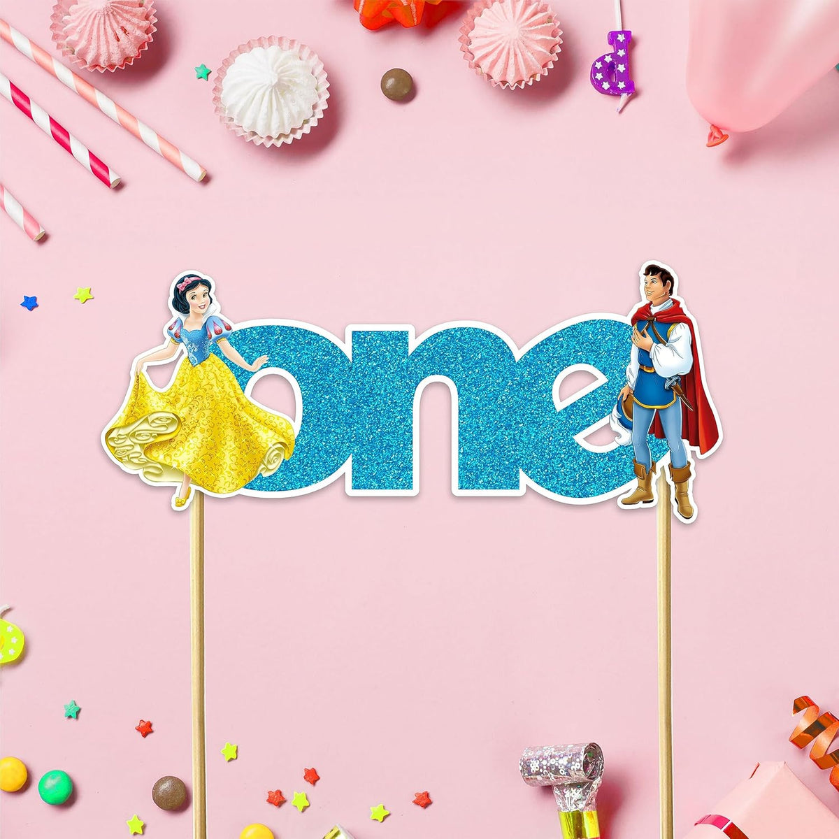 Seyal® Snow White and the Sevn Dwafs One cake topper