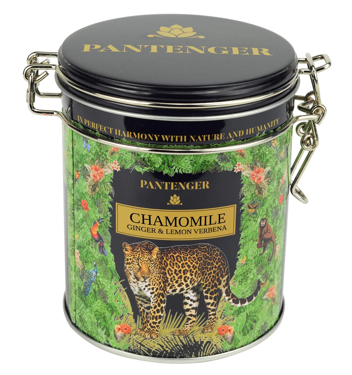 Organic German Chamomile & Ginger Herbal Tea | Loose Leaf Tea - 40 Servings | Calming and Digestive Caffeine Free Herbal Tea | By Pantenger