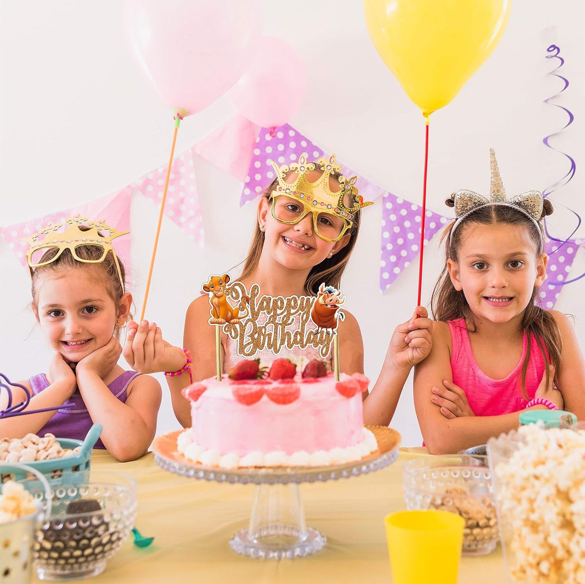 Seyal® The Lion Kng Happy Birthday Cake Topper