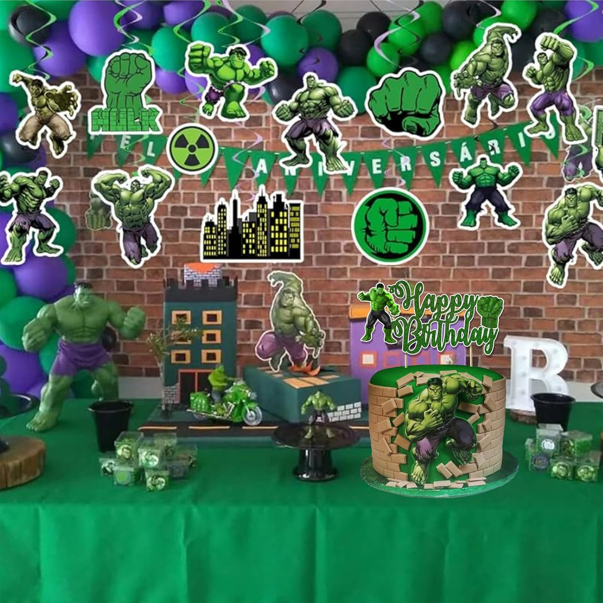 "HLK Happy Birthday Cake Topper – Vibrant, Durable & Reusable | Perfect for Parties – Add a Spark to Your Celebration! Order Today for a Memorable Event!"