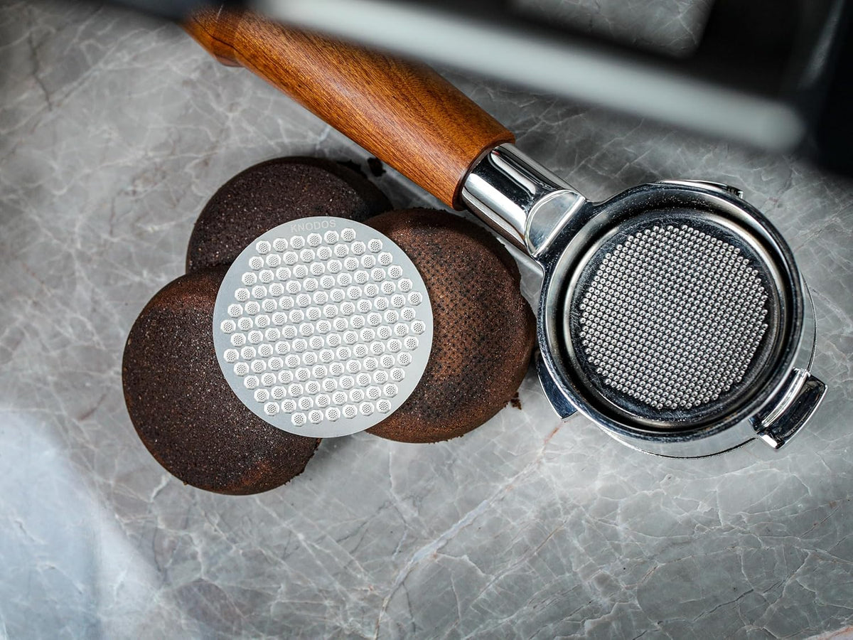 Espresso Puck Screen 54mm Breville Compatible 2 Pcs Stainless Steel Ultra-Thin 0.8mm Portafilter Screen, Fits Breville Barista Express, Pro, Touch, Bambino, Duo Temp,Impress, Infuser (53.3mm)