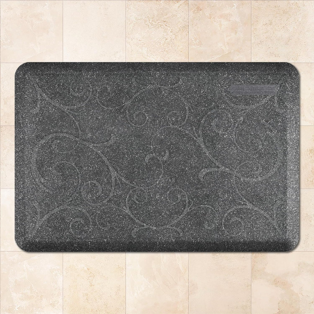 WellnessMats Bella Collection Anti-Fatigue Floor Mat, Polyurethane – Ergonomic Support Pad for Home, Kitchen, Garage, Office Standing Desk – Water Resistant - Made in USA