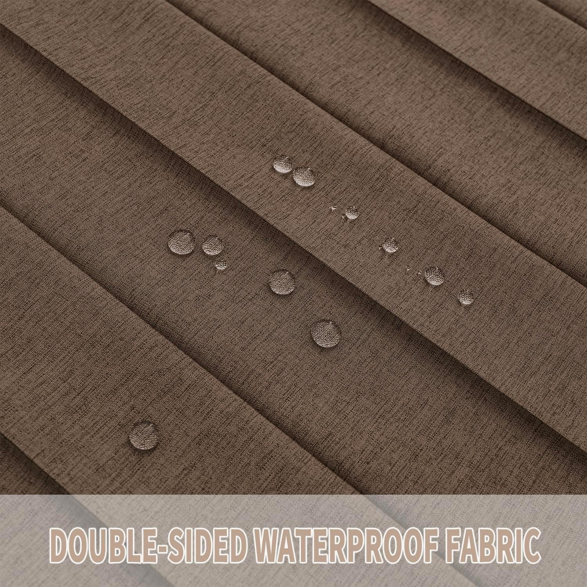Vatge Door Curtains for Doorways - Brown Curtains for Closets Doors Privacy Room Divider for Room Separation,1 Panel with Tieback, W39 x L78, Brown