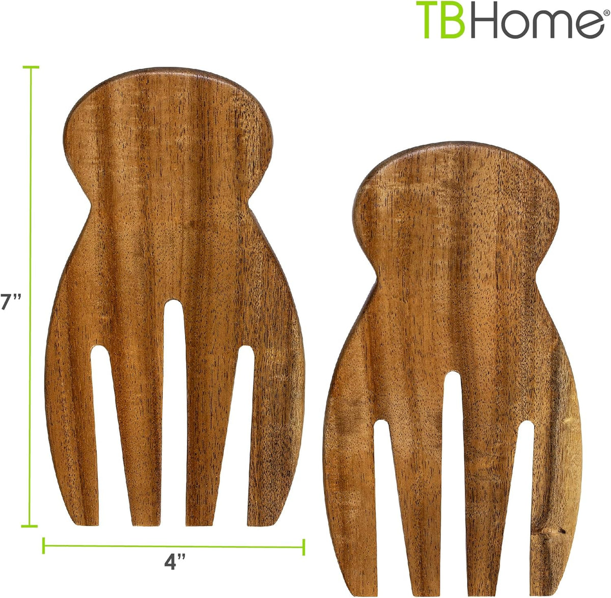 Salad Hands – Acacia Wood Salad Serving Utensils for Tossing & Serving