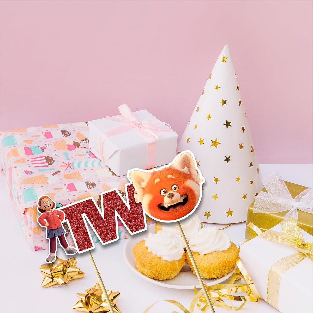 Seyal® Trning Red Two Cake Topper