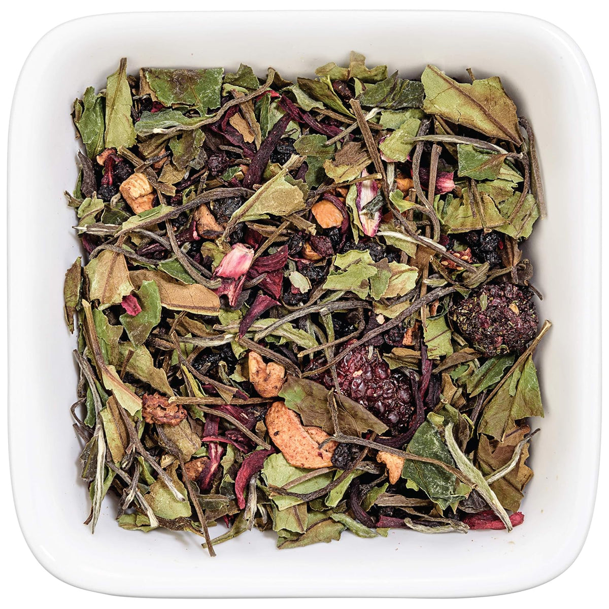 Tealyra - White Garden Bouquet - Fruity White Loose Leaf Tea Blend - Hibiscus - Strawberry - Raspberry - Antioxidants and Vitamines Rich - All Natural Ingredients - 110g (4-ounce)