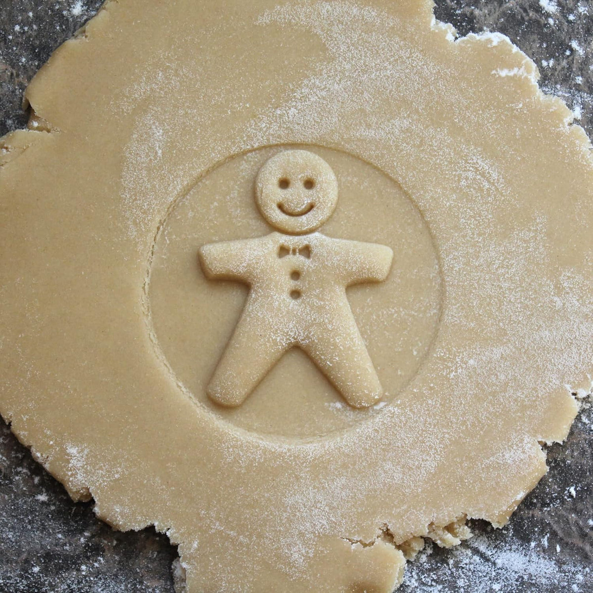 Wood Cookie Stamp, 2.5 Inch (Gingerbread Man CS-052)