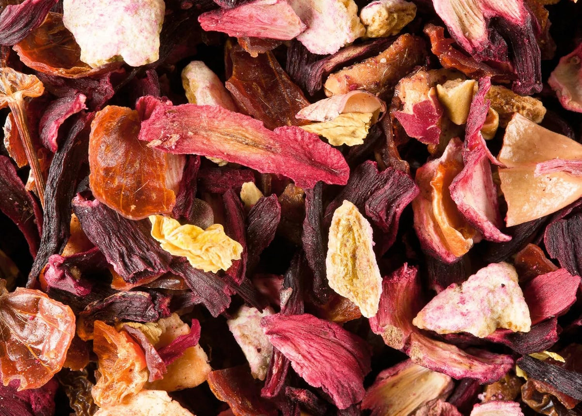 Dammann Freres Loose Leaf, Carcadet Provence, Premium Gourmet French Herbal Tea, Blend Hibiscus, Apricot, Peach Flavors, 3.52 Ounce Tin