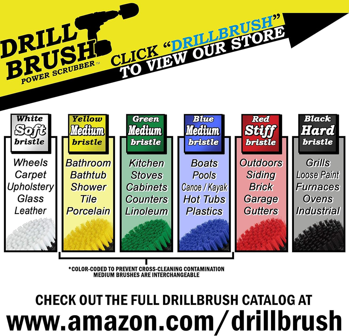 The Ultimate No-Wire Grill Brush Kit - BBQ Accessories - Drill Brush - Rust Remover - Cast Iron Skillet - Grill Cleaner - BBQ Brush - Grill Accessories - Grill Scraper - Electric Smoker - Gas Grill