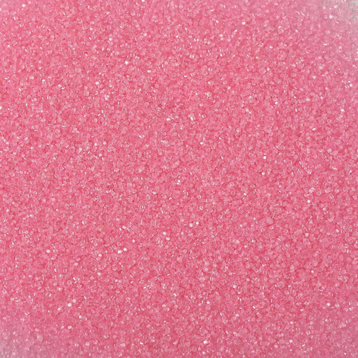 Kasvan Pink Sanding Sugar Sprinkles - Edible Sugar Crystals, Baking Cake Decorations, Ice Cream Toppings cupcake Decorating, Wedding Party Chirstmas Supplies, 85g/3.2oz