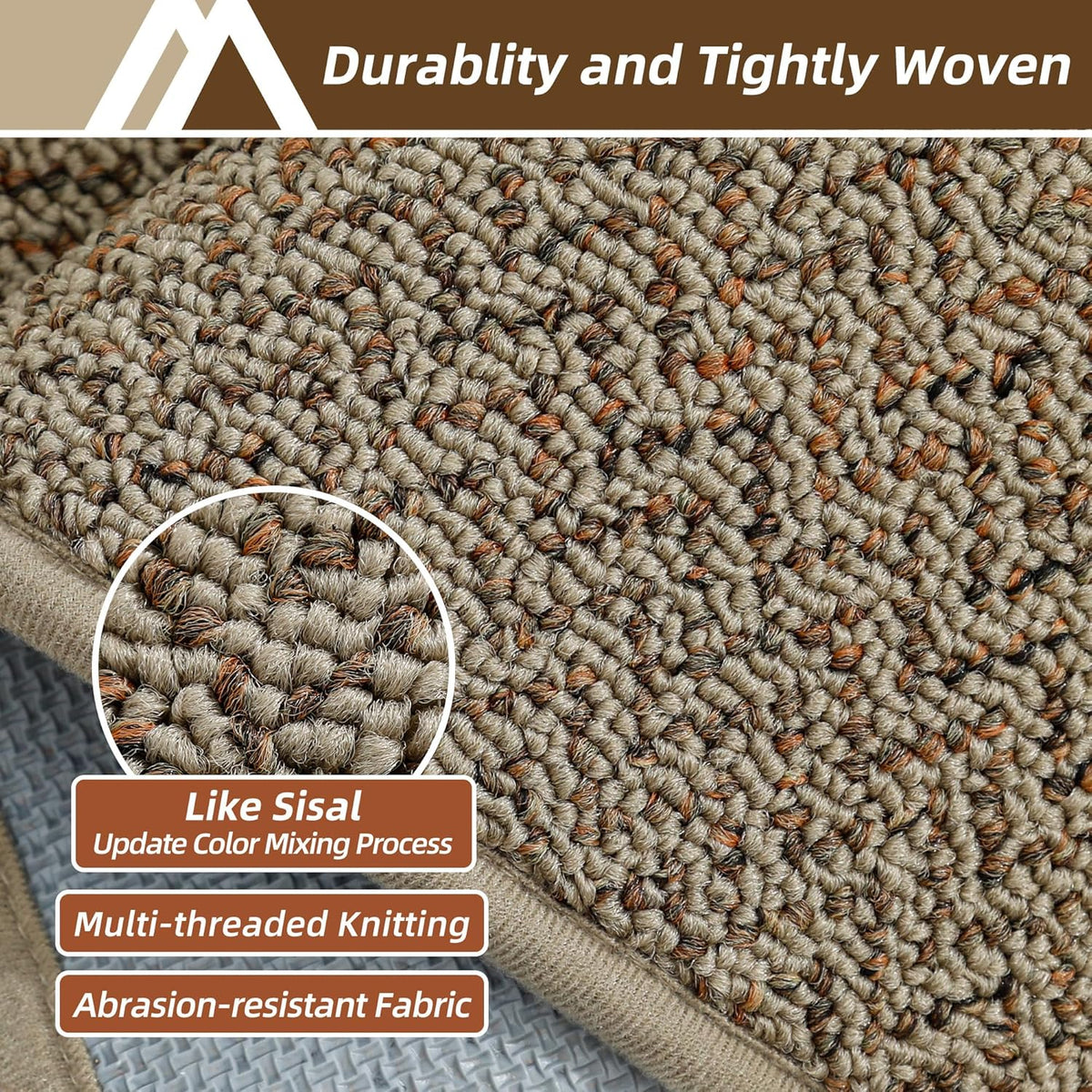 COSY HOMEER Kitchen Rugs Non Slip Washable 24"x36"+24"x60" Absorbent Kitchen Mats for Floor Stain Resistant Kitchen Runner Rug Sets of 2 Kitchen Floor Mats for Sink,Taupe