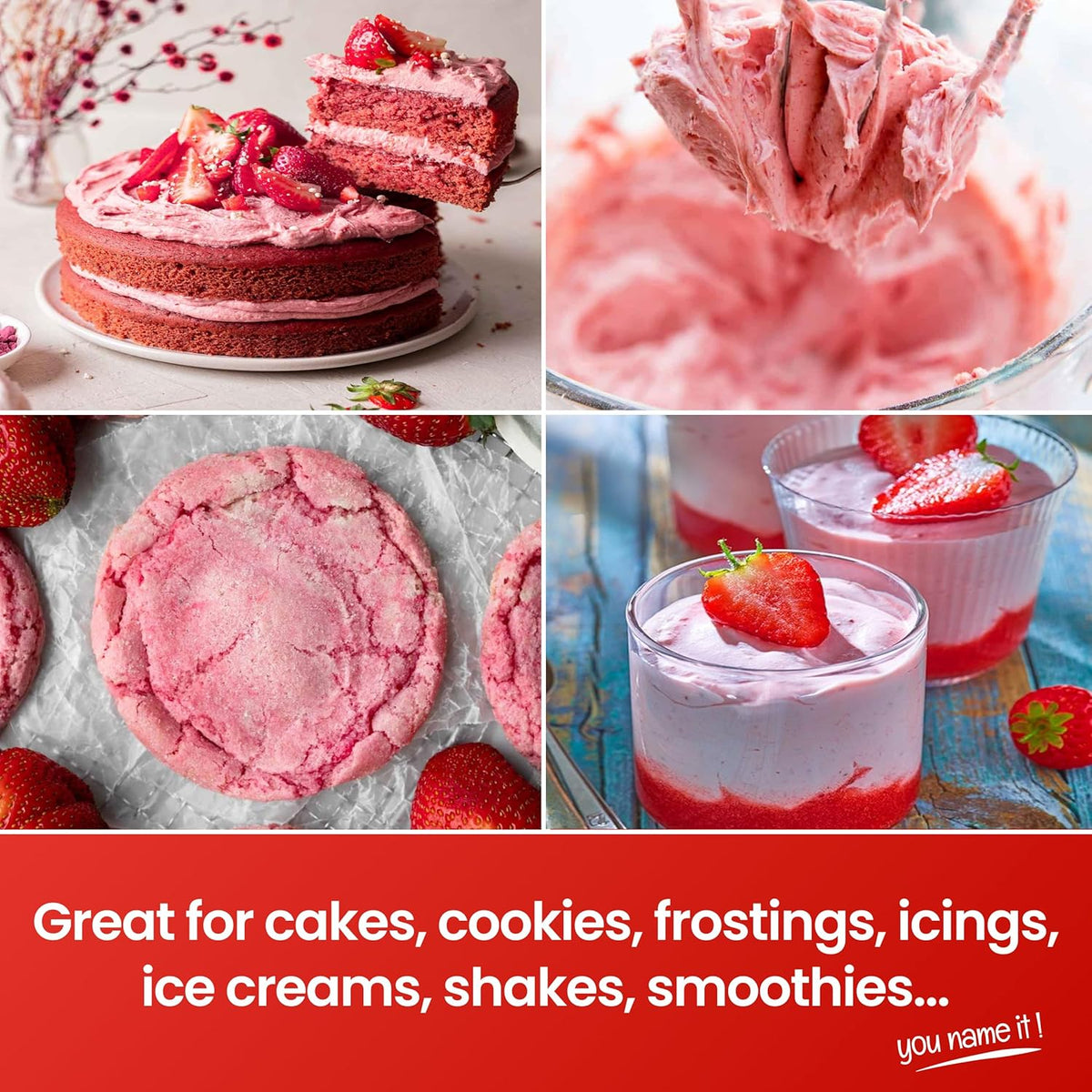 LorAnn Oils Strawberry Bakery Emulsion: True Essence, Ideal for Boosting Fruit Tones in Cakes, Cookies & Desserts, Gluten-Free, Keto-Friendly, Extract Substitute Essential for Your Kitchen, 4 Oz