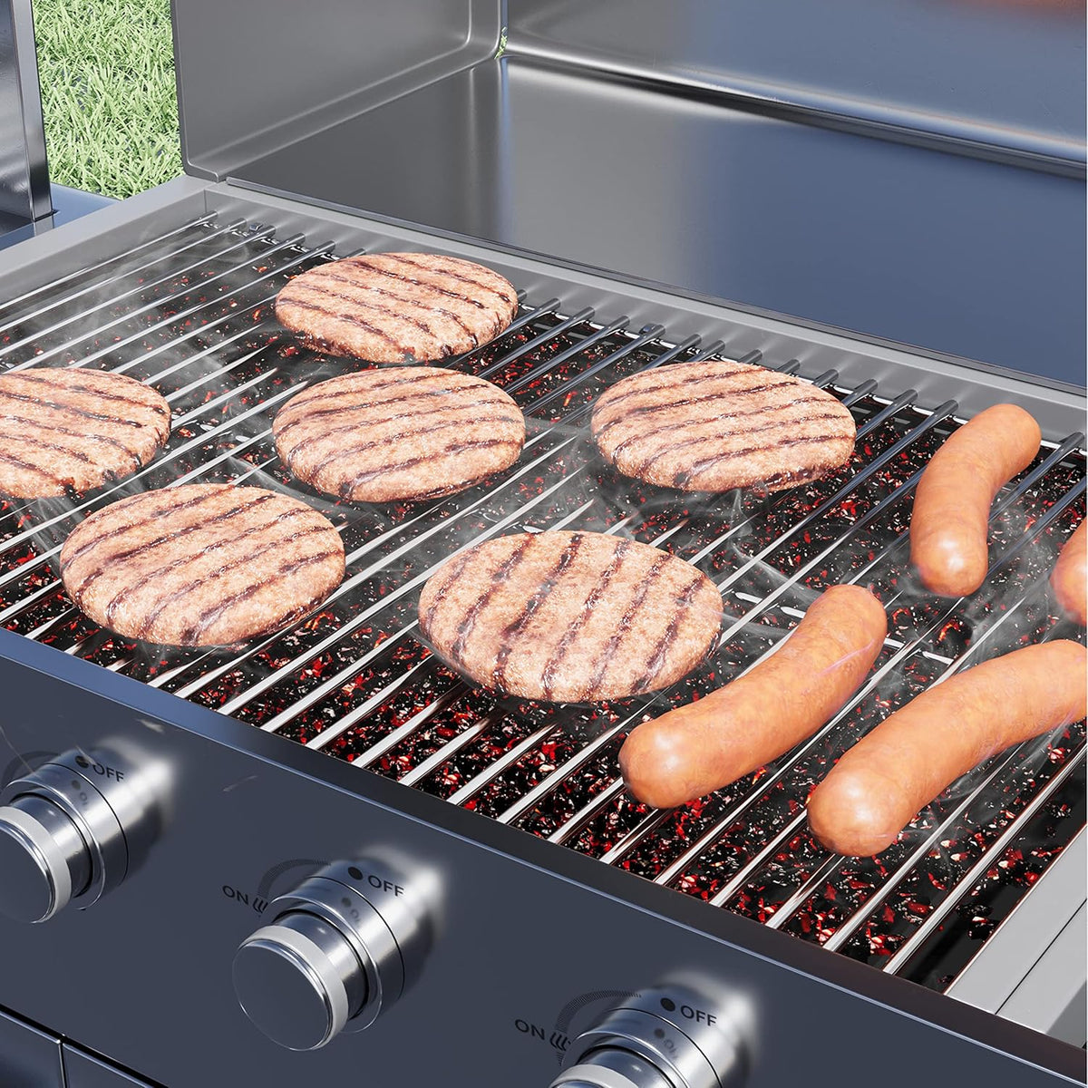 17.5" Stainless Steel 7639 Gas Grill Grates for Weber Spirit 300 Series, Spirit 700, Genesis Silver B/C, Genesis Silver B & C, Genesis Gold B & C, Genesis Platinum B & C, Genesis 1000-3500