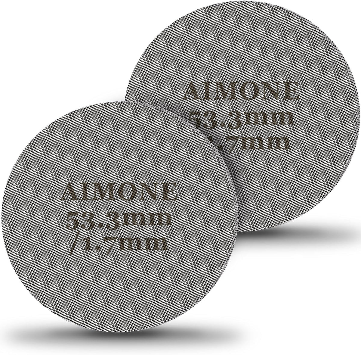 Espresso Puck Screen - Lower Shower Screen Compatible With Espresso Portafilter Filter Basket, Reusable1.7mm Thickness,150μm, 316 Stainless Steel (2, 53.3MM)