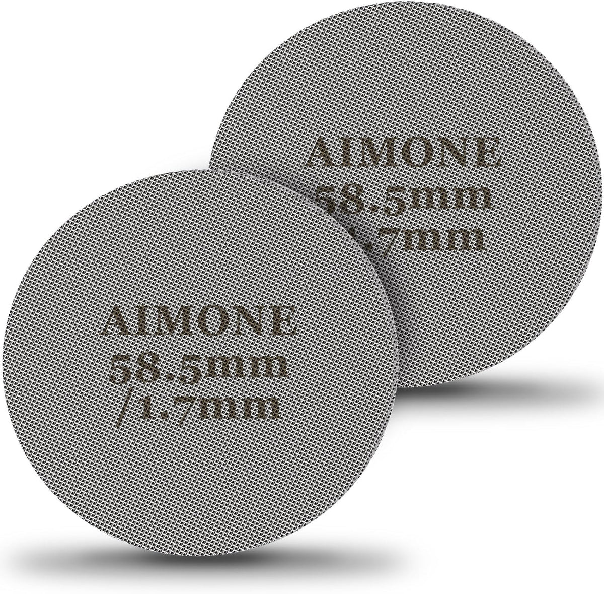 Espresso Puck Screen - Lower Shower Screen Compatible With Espresso Portafilter Filter Basket, Reusable1.7mm Thickness,150μm, 316 Stainless Steel (2, 58.5MM)