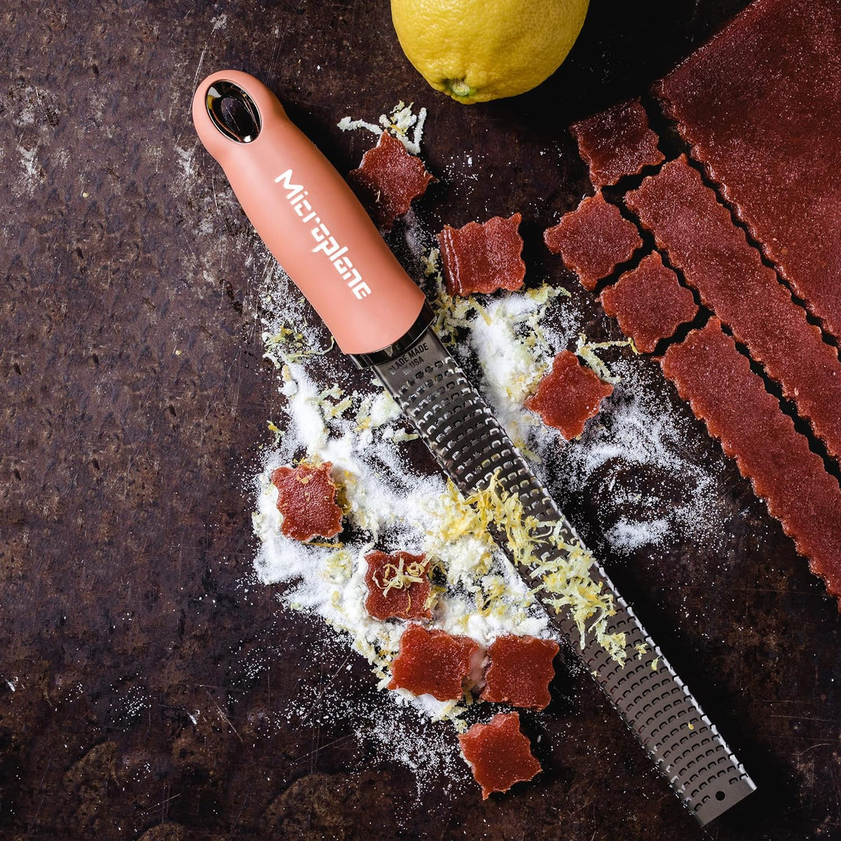 Microplane Premium Classic Citrus Zester and Parmesan Cheese Grater (Cinnamon)