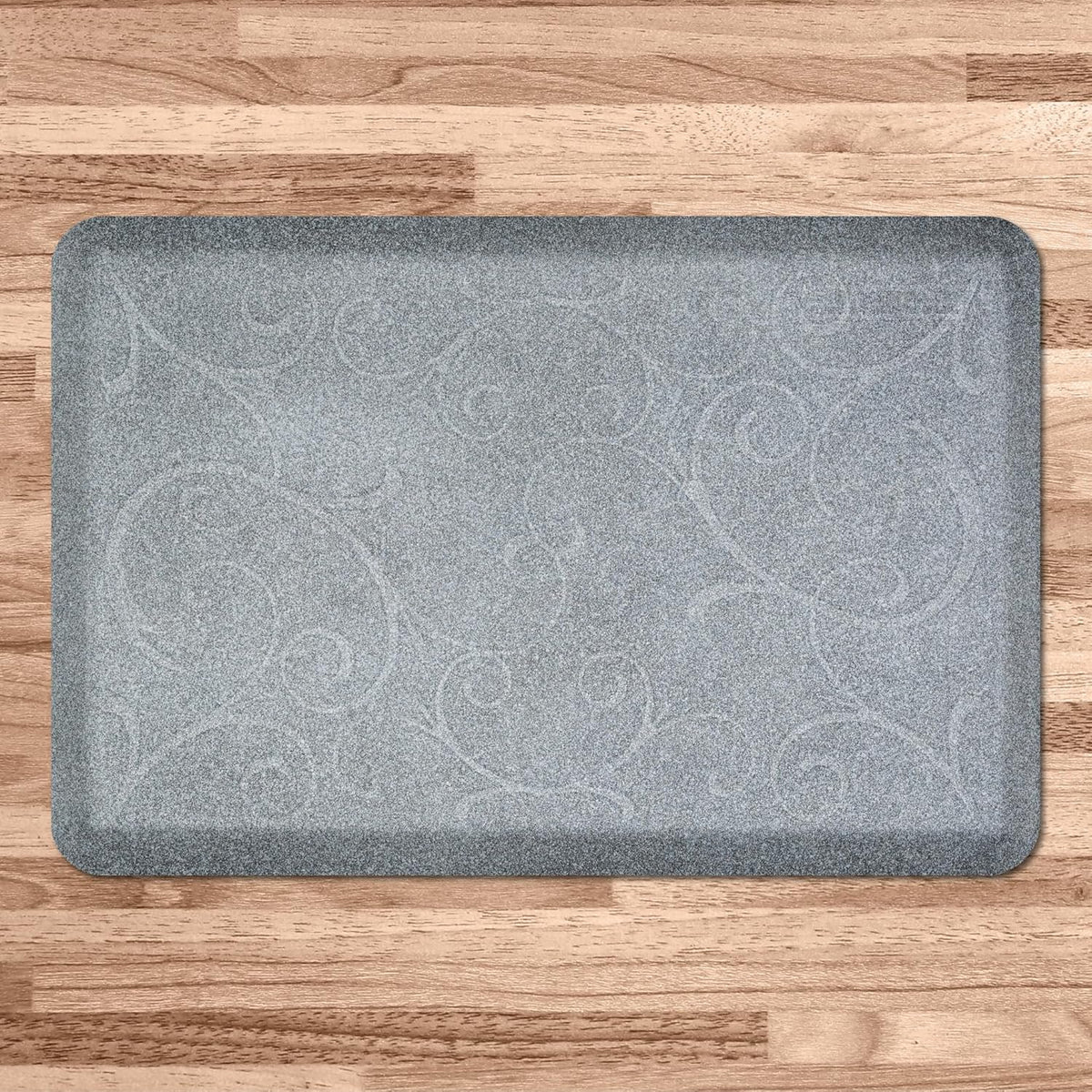 WellnessMats Bella Collection Anti-Fatigue Floor Mat, Polyurethane – Ergonomic Support Pad for Home, Kitchen, Garage, Office Standing Desk – Water Resistant - Made in USA